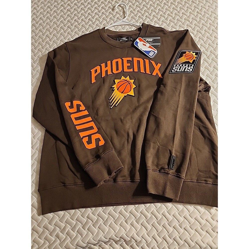 NBA Pro Standard Phoenix Suns Brown Sweater W/ Stitched Textured Logo & Patch XL